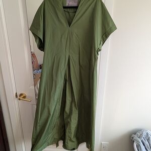 Lela Rose Red Taffeta A-Line Dress